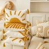 Almohada Personalizada al por Mayor Empalme Sol Dorado Romántica Tassel Bucle Terciopelo Cojín Dormitorio Sofá Hogar