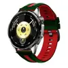 Adequado para Huawei Watchgt6 Pulseira Oficial de Silicone Fashion 22mm Duas Cores de Liberação Rápida com Fivela de Aço Preta