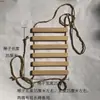 Escada de Corda para Gato em Madeira Maciça Estrutura de Escalada para Gato Acessórios DIY Escada Ninho de Gato Escada Macia Ponte Suspensa para Gato Rede de Corda de Cânhamo