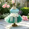 PETCIRCLE Ropa para Mascotas Perros Pequeños Cachorros Mascotas Lindas Temperamento Princesa Lujo Ligero Estilo Socialité Vestido de Novia Marilyn Monroe