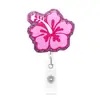 Porta-Crachá Retrátil de Acrílico com Glitter Divertido, Clipe Retrátil Decorativo Criativo para Crachá, Personalização de Fábrica Profissional