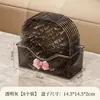 Plato para Huesos Transparente con Patrón de Glaciar, Plato de Mesa de Lujo para Desechos de Comida de Grado Alimenticio, Plato Duradero para Snacks y Frutas para Sala de Estar
