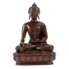Buda Yuanhui Buda Sakyamuni Estátua Decoração de Casa Cobre Antigo Esculpido Buda Sakyamuni Imóvel Decoração