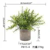 Planta Artificial Mais Vendida da Amazon Vasos de Plantas para Decoração de Sala de Estar em Casa, Grama Artificial de Plástico, Enfeites de Plantas Verdes Falsas para Mesa