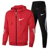 Chaqueta Cruzada 2026 para Hombre Primavera y Otoño Nuevo Conjunto con Cremallera Sudadera Ligera y Pantalón de Chándal Conjunto de Dos Piezas Ropa de Abrigo para Hombre