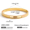 Jieding Acero de Titanio Blanco Strass Pulsera Dorada Extraíble No se Desvanece Joyería de Mano Lujo Ligero Acero Inoxidable de Alta Gama Joyería Transfronteriza