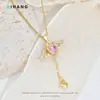 [Acero de Titanio] Nuevo 2022 Alas de Ángel Cupido Collar de Amor para Mujer Más Fácil de Combinar Cadena para Clavícula con Alas Pequeñas