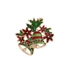 26 Años de Nuevos Broches Navideños, Insignias Atmosféricas, Modernos y Creativos, Pequeños y Dulces, con Lazos, Cascabeles y Diseños de Hojas