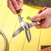 Herramienta Deli DL4371 acero de alto carbono tijera electrónica tijeras electrónicas multifuncionales tijera para lámina de aluminio tijera para hierro 10 pulgadas