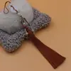 Yixiangfei hebilla de seguridad de tres colgantes borla 12 cm borla cheongsam vestido cara de caballo colgante de jade decoración colgante de cintura tapeta de presión paso prohibido