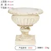 Vaso de Flores Coluna Romana Retrô Estilo Europeu Decoração de Pátio Externo Jardim Enfeites Entrada de Villa Varanda Sala de Estar Vaso de Flores Grande