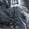 Calça Shell Outdoor Estilo Montanha de Outono para Homens e Mulheres, Repelente à Água, à Prova de Vento, Respirável, Zíperes Laterais, para Montanhismo, Caminhada, Calça Longa Casual