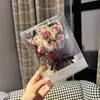 Caixa de Presente Flor Eterna com Luzes, Dia dos Namorados e Dia dos Namorados Chinês Buquê Pequeno de Rosa Artificial, Decoração de Presente, Lembrança Atacado