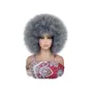 Pelucas Europeas y Americanas, Afro, Pelucas de Seda de Alta Temperatura, Rizos Pequeños Africanos, Cabello Rizado Corto Esponjoso, Pelucas Esponjosas, Xuchang