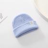 Gorro de bebé de otoño e invierno, gorro de punto para hombre y mujer, gorro cálido de lana para bebé, bonito gorro de estilo coreano para niño.