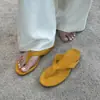 Chanclas Retro Casuales de Suela Suave 2026 para Uso al Aire Libre, Sandalias de Tira Cómodas con Punta Redonda para Vacaciones en la Playa para Mujeres