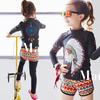 Traje de baño para niños 2024, nuevo conjunto de tres piezas dividido para niñas medianas y grandes, traje de baño para niños de secado rápido, manga larga, protección solar, buceo para niños.