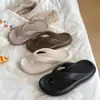 Chanclas Nuevas de Estilo al por Mayor de Fábrica, Antideslizantes, Casuales, de Suela Plana, de Suela Suave, Pantuflas de Baño para Parejas, para Uso en Exteriores, Chanclas de Verano con Sensación de Caminar sobre las Nubes