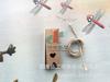 Etiqueta pequeña creativa de papel Kraft hueca en forma de corazón, etiqueta para regalo de horneado, en forma de bandera, venta caliente en Amazon AliExpress