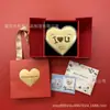 Novo Modelo Ouro Puro 999 Princesa do Amor Fortuna Coração Bolo Formato Presente de Aniversário Dia dos Namorados de Alto Padrão Disponível para Atacado