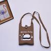2024 Bolsa de Mão Mini de Tricô Guofeng Panda Bolsa de Celular Fashion Guofeng Bolsa de Ombro Bolsa Casual Versátil