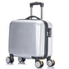 Venta al por mayor de fábrica nueva maleta de ruedas universales maleta trolley de PC niños 18 pulgadas hombres y mujeres equipaje de exterior diseño pequeño