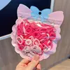 Bandas Elásticas para el Cabello de Color Caramelo para Niños Banda Elástica de Alta Elasticidad Simple Linda Tamaño Pequeño Cuerda para el Cabello Accesorios para el Cabello Venta al por Mayor
