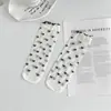 Medias de Cartulina Medias de Longitud Media para Niños Primavera y Verano Delgadas Medias con Encaje Estilo Lolita Japonés Medias de Moda con Frutas de Cristal