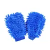 Guantes de Limpieza para Coche de Felpa Coral de Doble Cara, Guantes de Limpieza para Coche de Felpa Doble Cara con Forro y Fibra Larga Espesa, Herramienta de Limpieza para Coche