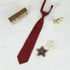 Jk Estilo Japonês Cor Sólida Sem Gravata Gravata Borboleta Masculina Colarinho de Canto Plano Feminino Combina Com Tudo Uniforme Escolar Estilo Casal