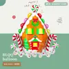 Nueva Serie de Decoración para Fiesta Navideña Mini Muñeco de Nieve, Anciano, Reno, Árbol de Navidad Globos de Papel de Aluminio Serie Navideña