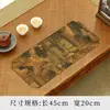 Tendencia Nacional Esterilla de Té de Doble Cara Chunxiang Esterilla Seca para Burbujas Bandera de Mesa Chinoiserie Esterilla para Mesa de Té Esterilla para Tetera Esterilla Pequeña para Té Accesorios para Ceremonia de Té Venta al por Mayor