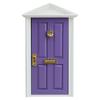 Acessórios para Casa de Bonecas Mini 1:12 Móveis para Casa de Bonecas Porta Colorida Porta de Casa Pontiaguda Porta de Metal Artificial