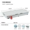 Caja de almacenamiento para cama, caja de almacenamiento para el hogar con ruedas planas, tipo cajón, para ropa, colcha, acabado de plástico