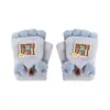 Luvas Espessas de Inverno para Crianças com Punhos Canelados de Camada Dupla, Luvas Quentes de Alta Elasticidade para Mulheres, Luvas de Tricô Espessas para Homens
