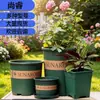 Maceta para Grosella Verde Resistente al Sol Plástico Espesado Resina Multiespecificación Maceta con Control de Raíces Transpirable Rábano Verde Maceta Montaña Verde Fabricante Venta al por Mayor