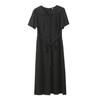 Vestido Retro de Manga Corta con Cuello Mariposa Estilo Vintage para Mujer Talla Grande Nuevo Vestido de Verano de Longitud Media 273045