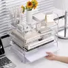 Estante de Armazenamento para Classificação de Dados Estante de Armazenamento de Arquivos Multi-Camada para Desktop Estante Transparente para Livros Estante de Armazenamento de Arquivos para Escritório