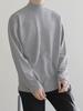 Camisa masculina de veludo dupla face, quente, com gola alta, cor sólida, manga comprida, para outono e inverno