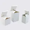 Caja de papel con mini pestillo tipo caja blanca transfronteriza, caja de embalaje de cartón blanco universal en stock, caja de color personalizada multimaño, caja de cosméticos