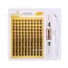 Venta Caliente Transfronteriza 120 Racimos de Pestañas Postizas Naturales Curvadas C 8-16 mm Injerto Segmentado DIY Pestañas Individuales Gruesas y Rizadas