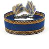 Pulsera de Cinta Tejida Estilo Étnico con Texto Bordado y Borlas, Pulsera Trenzada DIY, Diseño Simple, 104 Colores Disponibles, Pulsera Estilo Europeo y Americano