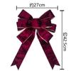 Cinturón de terciopelo con borde de alambre, lazo de terciopelo, cinta de color, lazo decorativo para corona de árbol de Navidad, lote pequeño