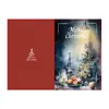 Tarjetas de Felicitación Navideñas Transfronterizas Decoraciones de Velas de Copo de Nieve Navideño Tarjetas de Agradecimiento Navideñas con Sobres y Pegatinas