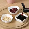 Mini Plato Cerámico Creativo Estilo Japonés para Salsa para Uso Doméstico, Adecuado para Salsa de Soja, Vinagre, Aderezo para Ensalada, Kétchup y Condimentos