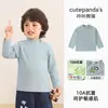 Kaka Panda Roupas Infantis Crianças Gola Meia Alta Camada Base Meninas Inverno Meninos Inverno Camiseta de Manga Longa Top Bebê