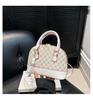 Vintage Viajero Texturizado Casual Gran Capacidad 2025 Moda Verano Nuevo Elegante Hombro Cruzado Portátil Bolso Concha