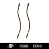 Xuchang Peluca Clip Único Chica Atractiva Trenzas Boxeadora Mechas Color de Cabello Rastas Pequeñas Estilo Festival de Música Y2K Cabello Trenzado Cola de Caballo Falsa