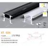 Canal de Aluminio para Luz Lineal LED al por Mayor del Fabricante, Luz Lineal con Borde, Canal de Luz de Aleación de Aluminio, Perfil de Canal de Aluminio para Luz Lineal