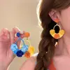 Pendientes de Flor Exagerados Súper de Hada y Impresionantemente Hermosos para Mujer, Estilo Vacaciones en la Costa, de Gama Alta, Únicos y Hermosos Pendientes con Sentido de Atmósfera